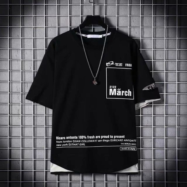 Men`s Street Style Lace Punk Gothic Pullover Designer Steampunk Hem Hip Hop Sweatshirts Shirts Tees