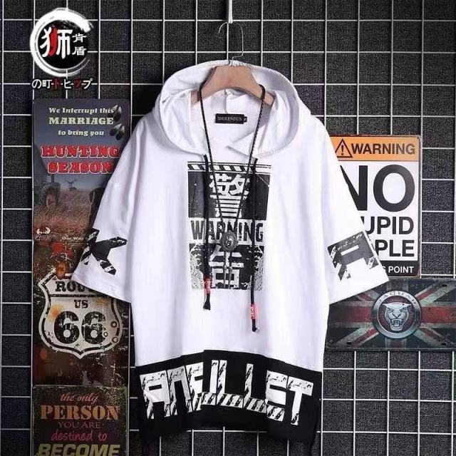 Men`s Street Style Lace Punk Gothic Pullover Designer Steampunk Hem Hip Hop Sweatshirts Shirts Tees