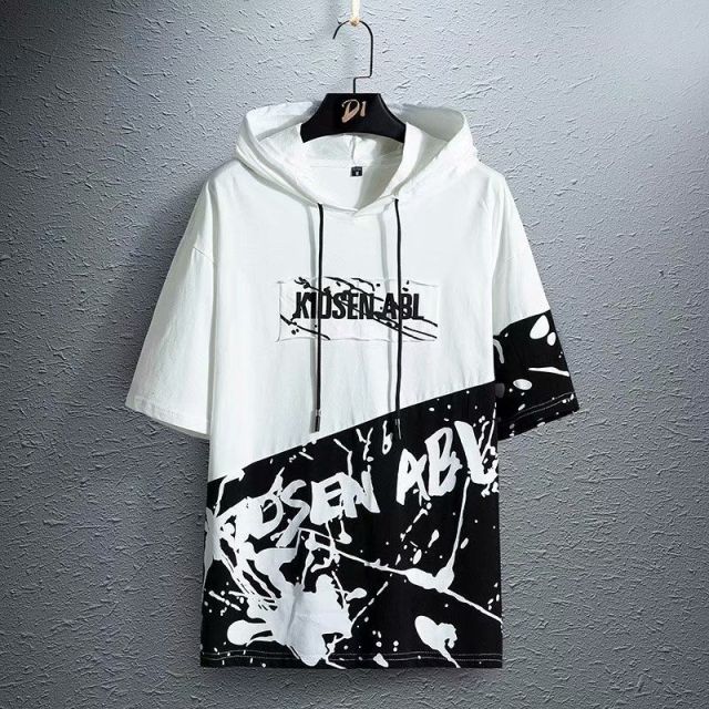 Men`s Street Style Lace Punk Gothic Pullover Designer Steampunk Hem Hip Hop Sweatshirts Shirts Tees