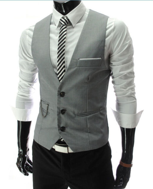 New Arrival - Men Business Slim Fit Suit Vest.