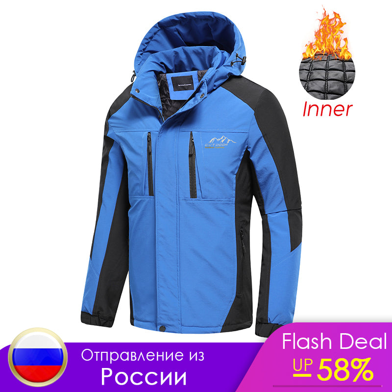 Men's Autumn Fashion Patchwork Waterproof Pockets.
