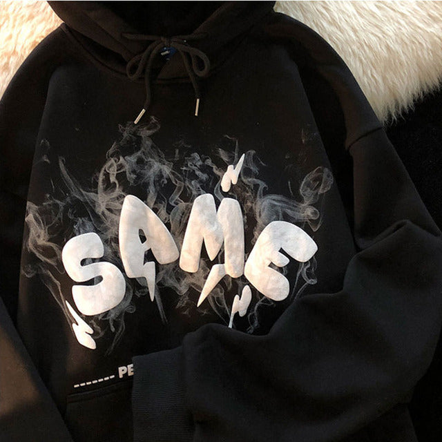 Woman sweatshirts Y2k Angel ears Letter foam grunge Hoodies Goth Clothing Oversize Hoodie Harajuku Pullover vintage Aesthetic