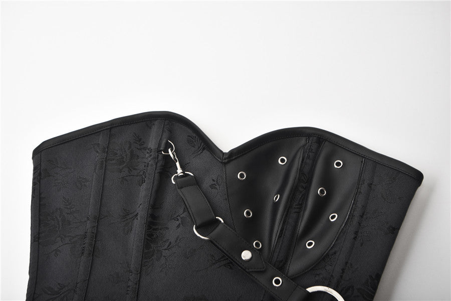 Retro Punk Shapewear Steam Shawl Tunic Belly Contracting Vest Corset