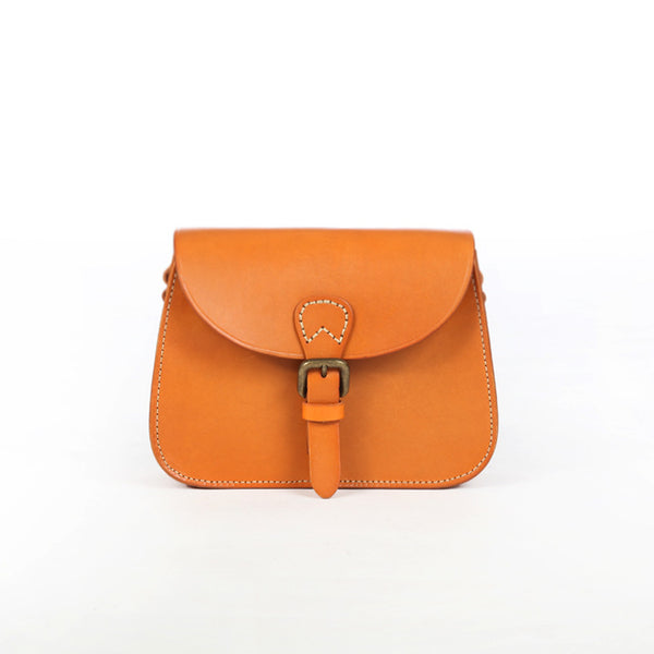 Real Full-grain Leather Crossbody Bag