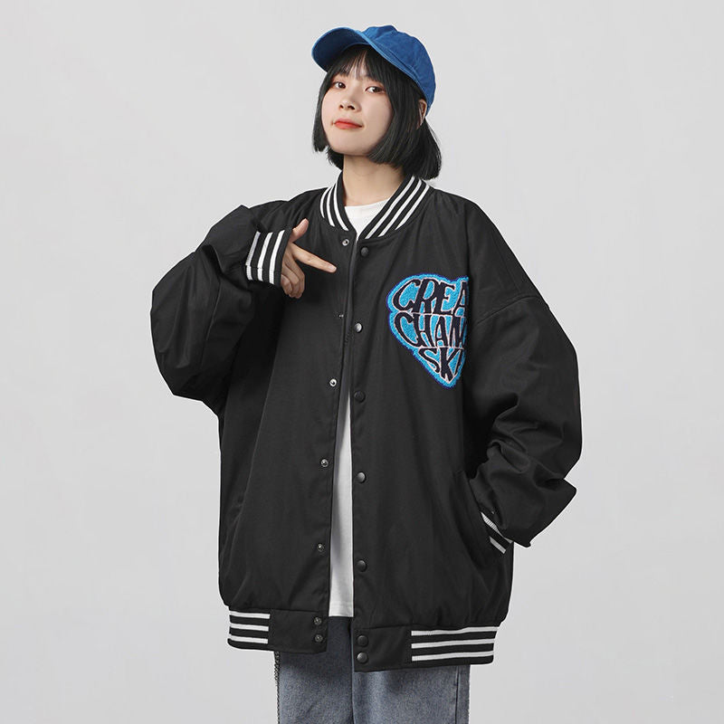 Korean Style Loose Love Country Tide Street BF Jacket