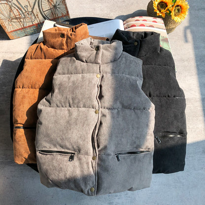 Thickened Warm Casual Down Cotton Vest Jacket