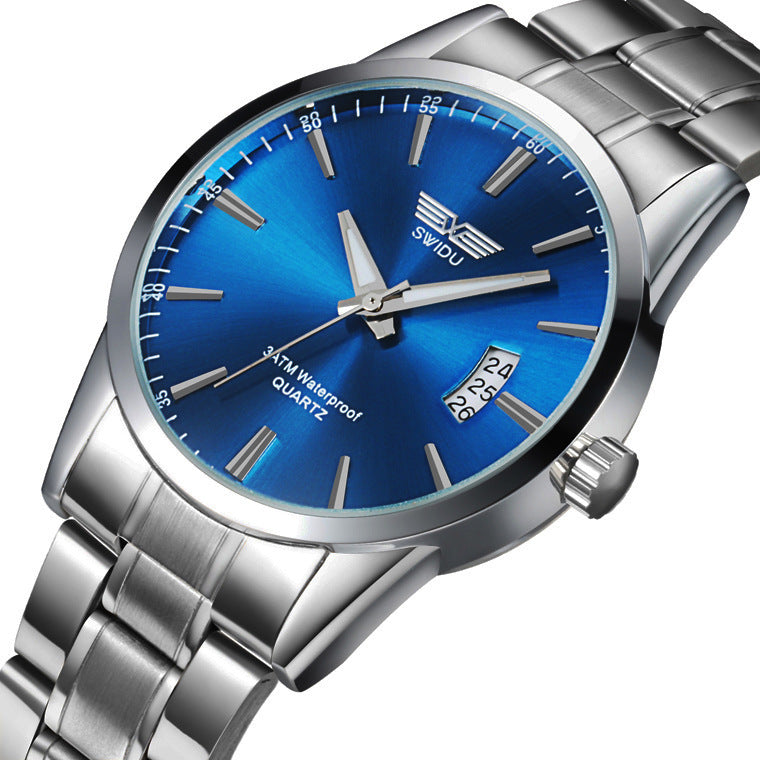 New watches, men's single day steel watches, non mechanical watches, foreign trade watches wholesale