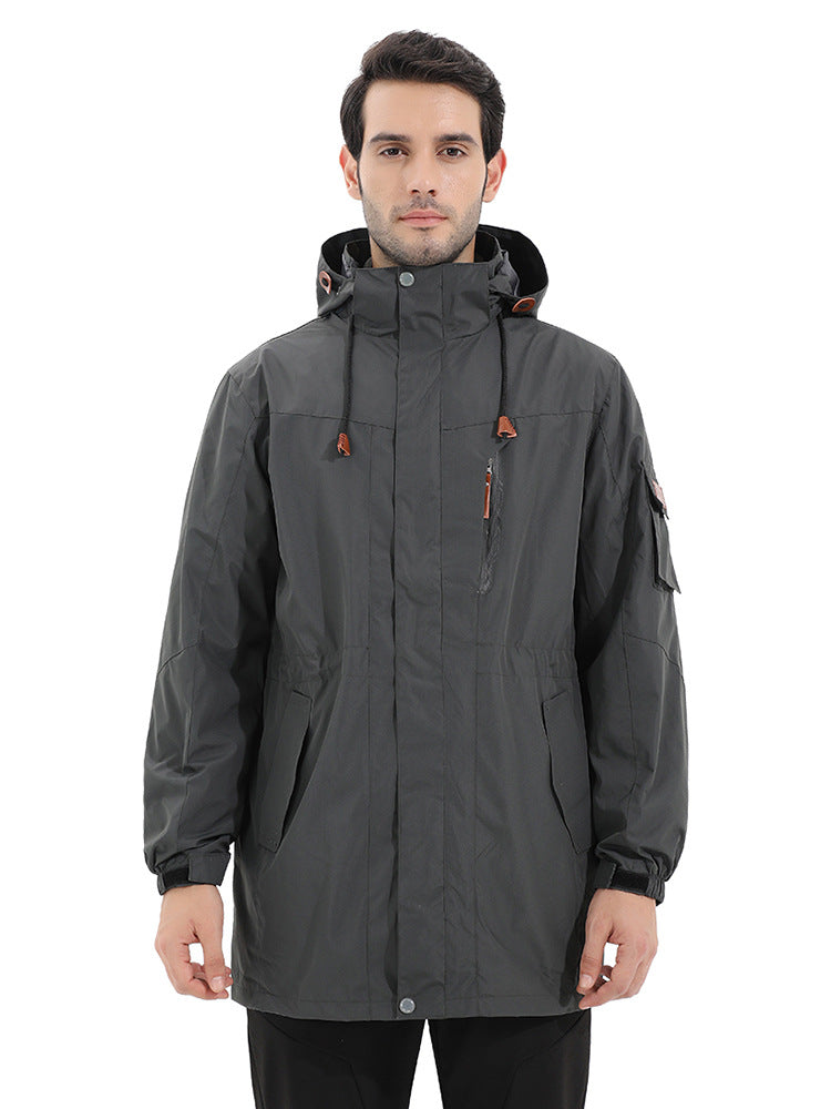 Men Sports And Leisure Warm Waterproof Jacket