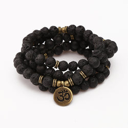 Lotus pendant bracelet