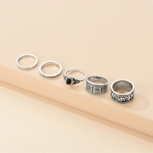 Knuckle Ring Set Cross-border Hot Sale Ring Ring Set