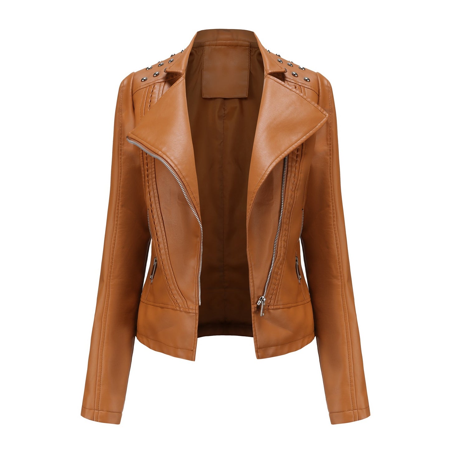 Women's Leather Jacket Slim Thin Small Coat