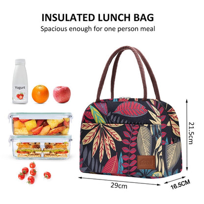 Aosbos Canvas Portable Cooler Lunch Bag.