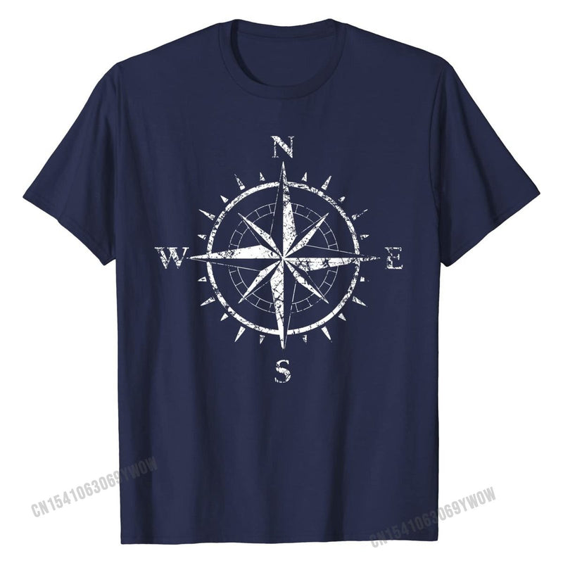 Compass Shirt, Wandering Nomad, Vacation Sailing.