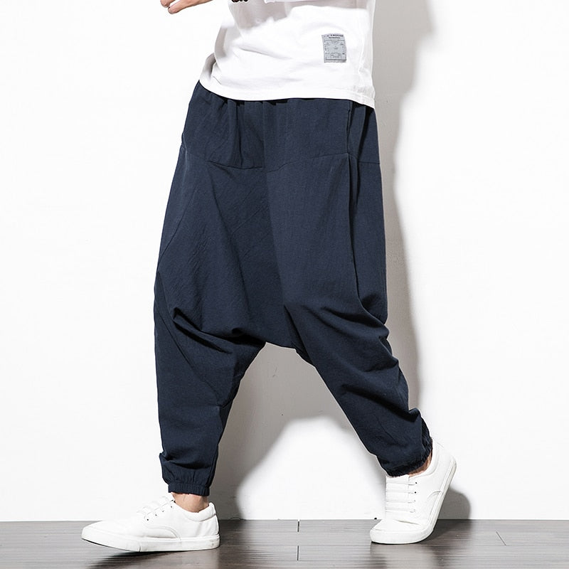 Chinese Style Harem Pants Men's. Streetwear Casual Joggers.