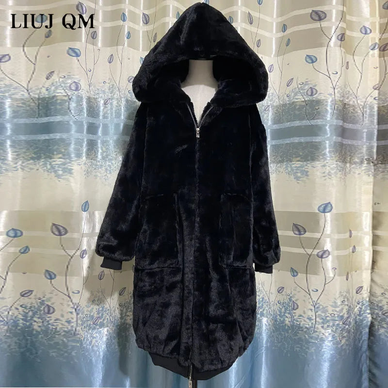 Women's Parka - Long Warm Faux Fur Jacket/Coats Hoodies.