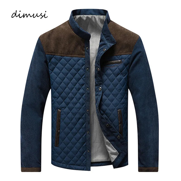 DIMUSI Autumn Mens Jacket Casual Mens Slim Fit Windbreaker Jackets