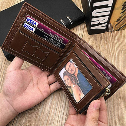 Men High Quality PU Leather Wallet.