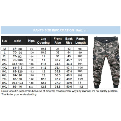 Camouflage Cargo Pants, Joggers. Hip Hop Cotton Sweatpants,.