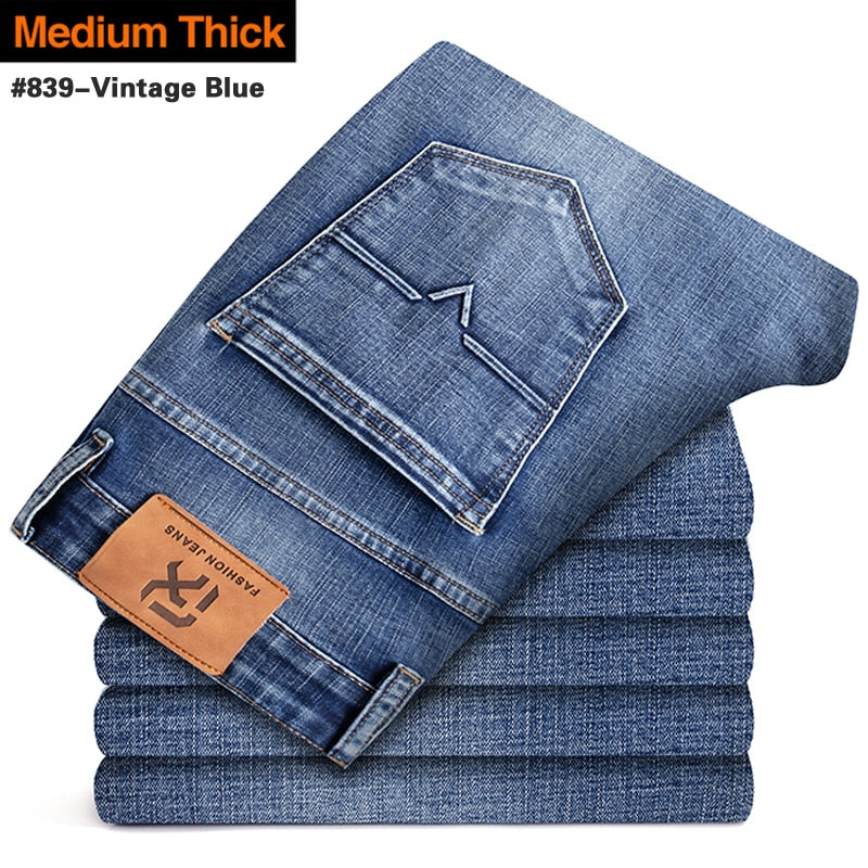 New, Men's Stretch Regular Fit Jeans.