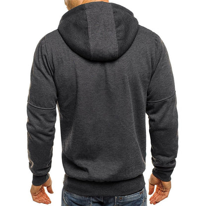 Men's Jackets, Hooded, Casual Zipper Sweatshirt.