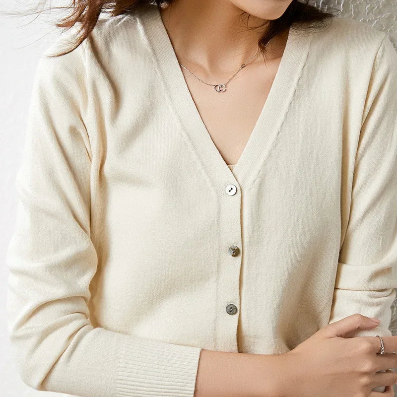 Women Cardigans 2025 Autumn Winter Single Breasted Knitwears Long Sleeve Warm Knit Cardigan Korean Fashion Spring casual Sweater