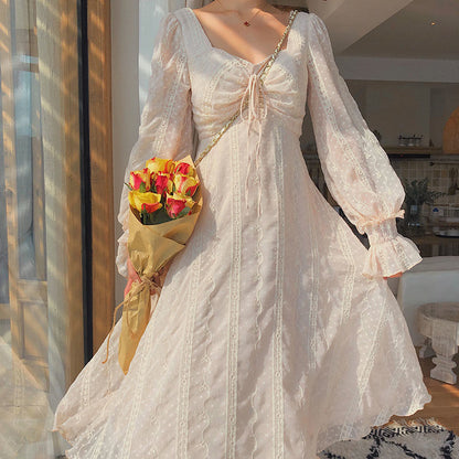 Vintage Fairy Dress Women Elegant Designer Chiffon Dress Long Sleeve French Party Midi Dress Casual Women's Clothing Autumn 2022