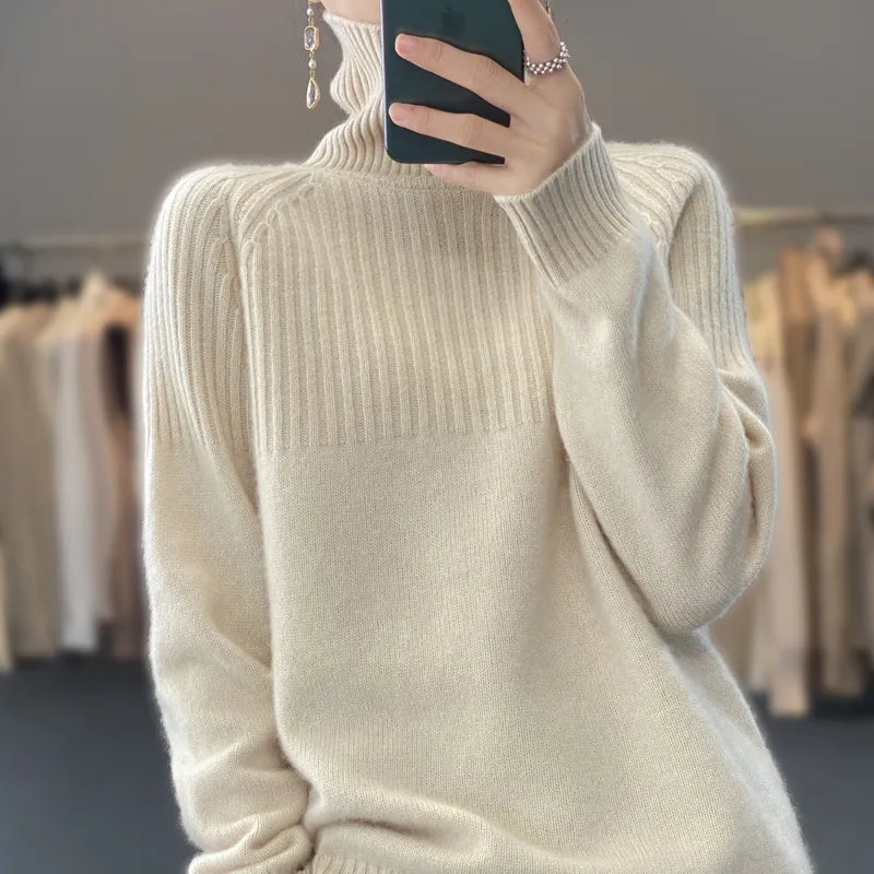 New Fashion Top, Autumn and Winter Korean Pullover Women's Pullover Knitwear