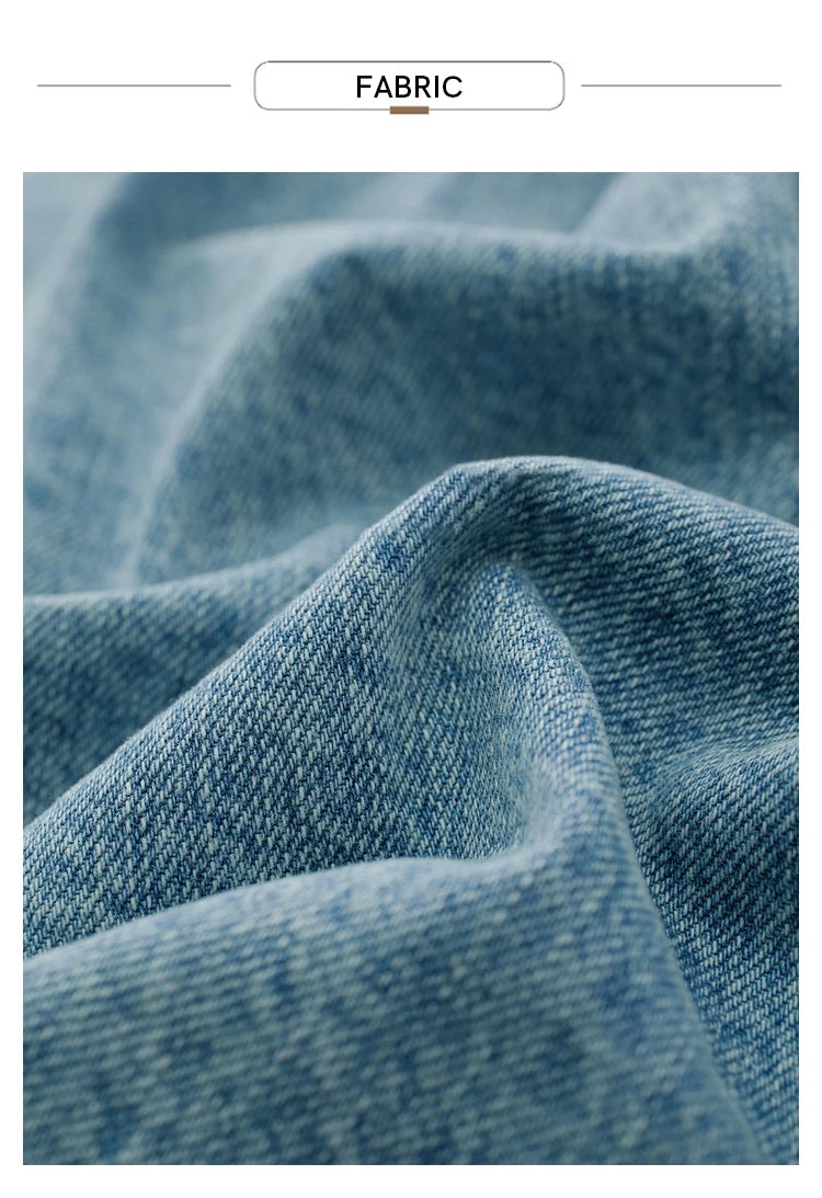 AMII Minimalism Streetwear Women Denim Coat 2023 Autumn Short Top New Loose Turn-down Collar Retro Female Clothing 12323079