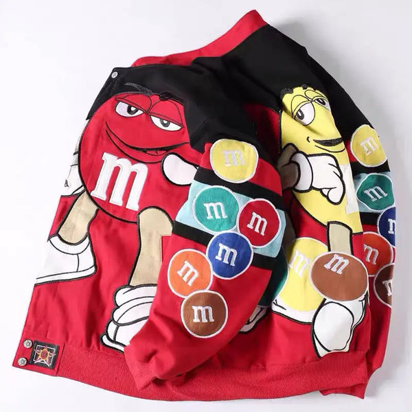 Embroidery Hip Hop Streetwear Cotton Varsity Jacket Bomber Jackets Men Women Long Sleeve Coats Baseball Suit Motorcycle Jacket