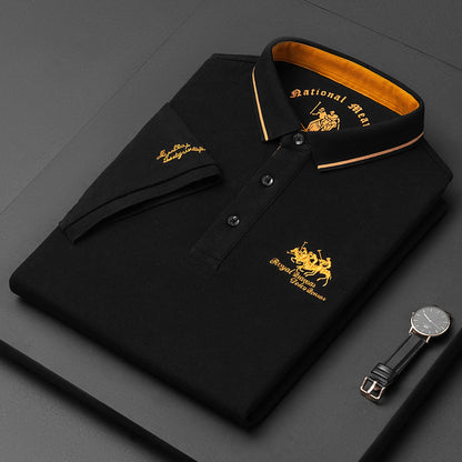 Men's Short Sleeve Polo shirt, Embroidery POLO. Casual Collar T-Shirt