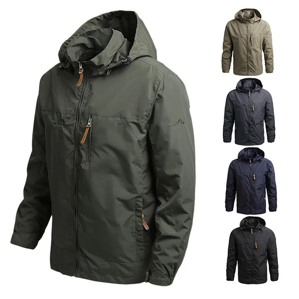 Winter Men's Jackets Casual Hunting Jacket, Waterproof autumn Clothes 5XL