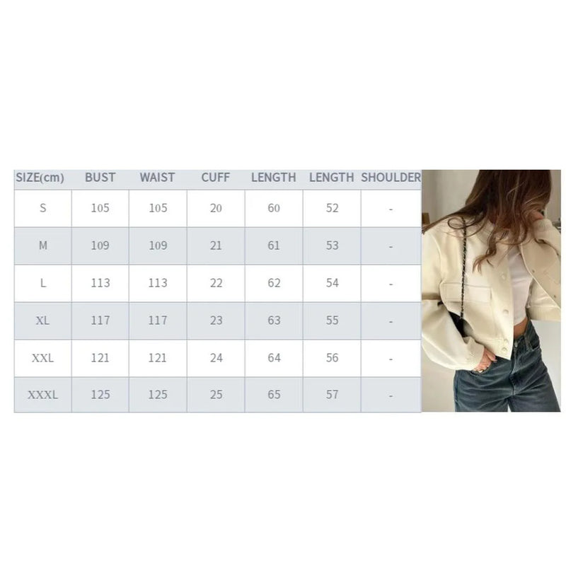 Women's Bomber Jackets Casual Long Sleeve Button Down Solid Color Cropped Varsity Coat With Pockets Female Clothing