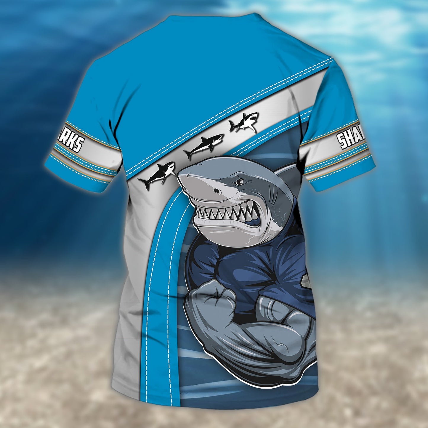 2023 Supporters Men's Cronulla-Sharks Rugby T-shirt.