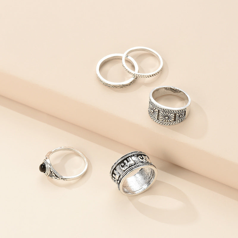 Knuckle Ring Set Cross-border Hot Sale Ring Ring Set
