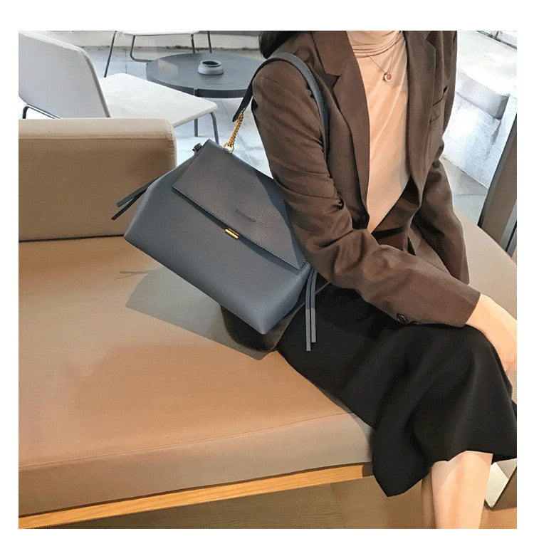 Women's Large-capacity Handbag Cowhide Leather Single-shoulder Bag