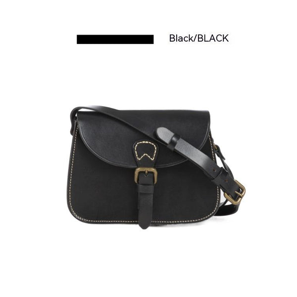 Real Full-grain Leather Crossbody Bag