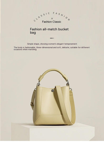 New Special-interest Design High-grade Genuine Leather All-match Mother And Child Bag