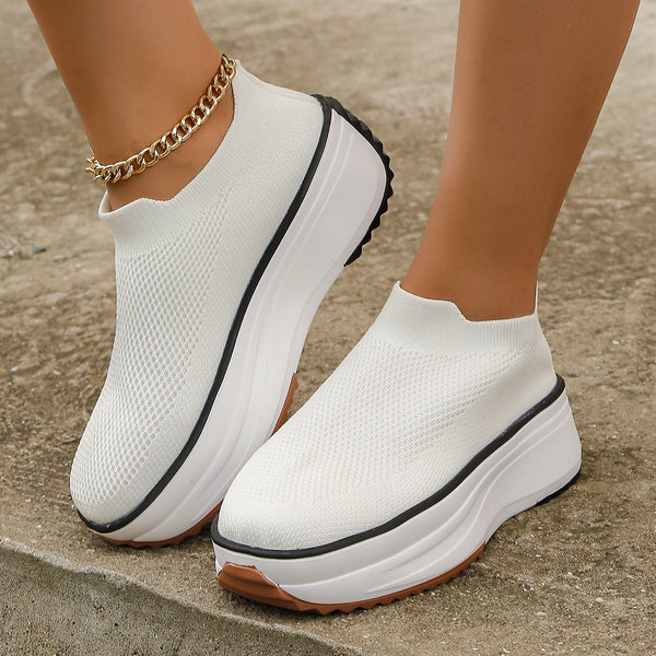 Women's Thick-soled Ankle Boots, Casual Round Toe breathable Sports Shoes