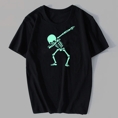 New Skull Personality Trendy Fashion T-Shirt Luminous