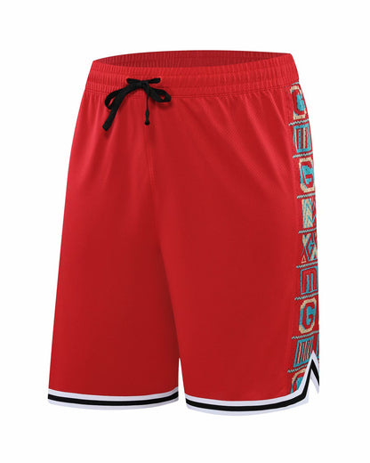 American Basketball Retro Capris Men's Casual Sports Loose Basketball Pants Custom LOGO