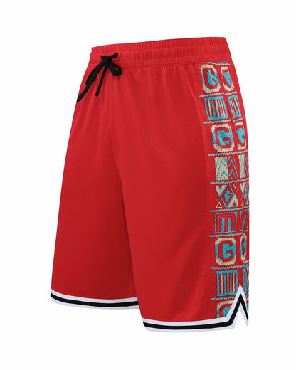 American Basketball Retro Capris Men's Casual Sports Loose Basketball Pants Custom LOGO