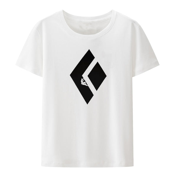 Mountaineering Logo T-Shirt for Men, Basic Style, Breathable, Camisetas Summer.