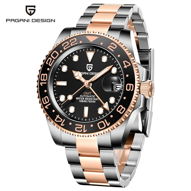 New PD-1662 Men's Watch GMT40mm Mechanical Watch, Sports, Waterproof. Dr