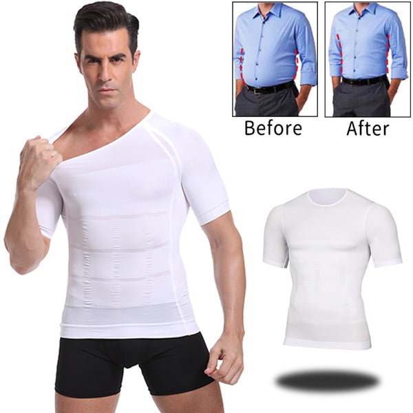 Classic Men Body Toning T-Shirt Slimming Body Shaper