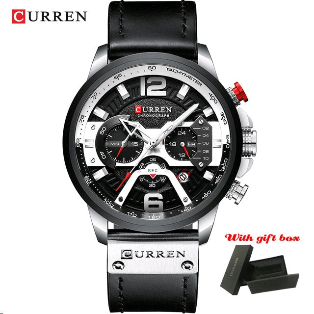 CURREN 8329 Luxury Brand Fashion Quartz Men' s Watch. Waterproof Sport men's Watches.