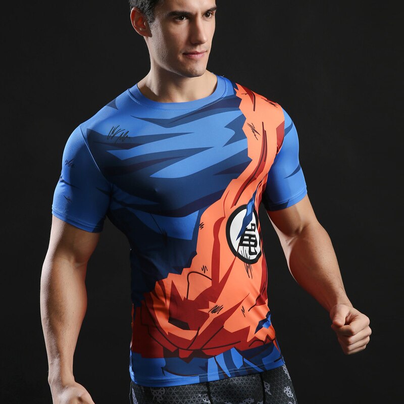 Bodybuilding Quick drying Compression Men's Shirts.