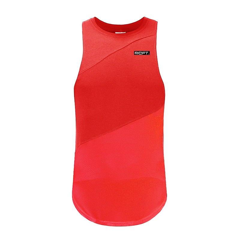 Brand Clothing Bodybuilding Muscle Fitness Men's cotton tank top.
