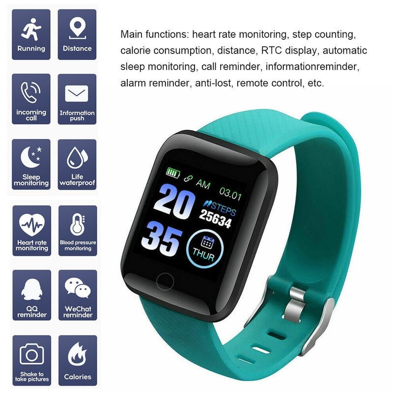 Smart Watch, Heart Rate Waterproof Watch.