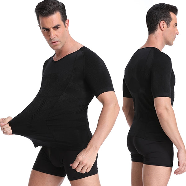 Classic Men Body Toning T-Shirt Slimming Body Shaper