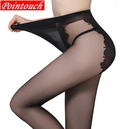 POINTOUCH Sexy Stockings Summer Thin Tights High Elastic Underwear Women Lingerie Nylon Pantyhose Long Thigh Medias Girl Panty